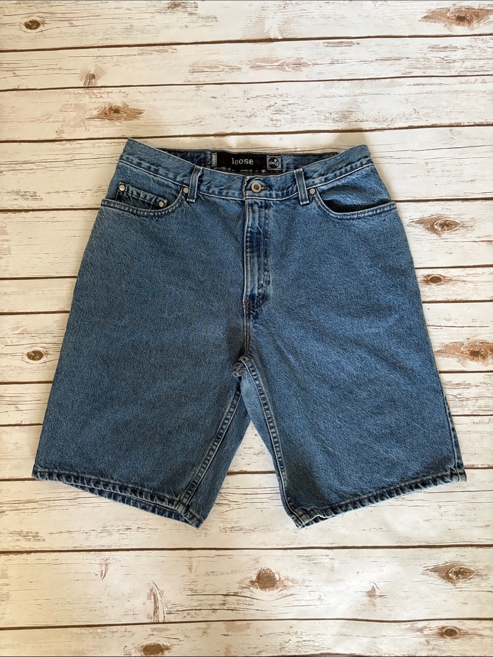 Vintage Levi's Silver Tab Blue Men's 34 Loose Fit Jean Shorts